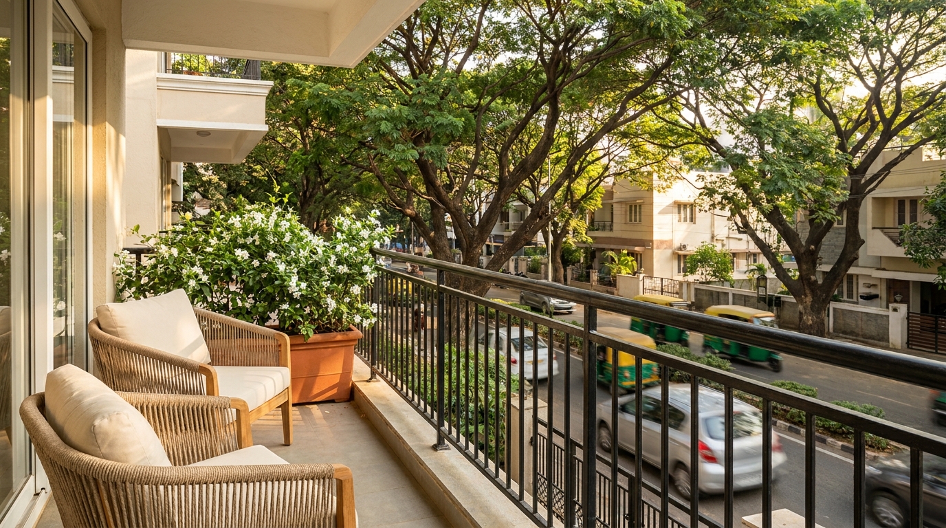 Private balcony