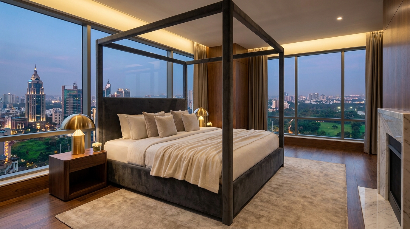 Master bedroom suite