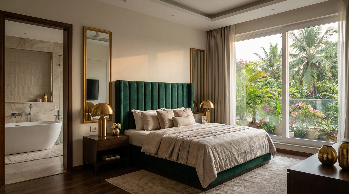 Master bedroom suite